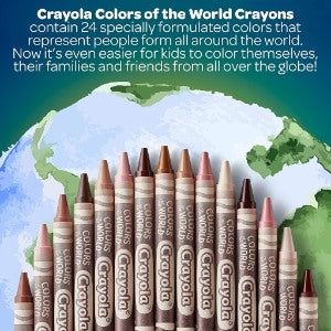 CRAYOLA CRAYONS 24CT COTW 520108
