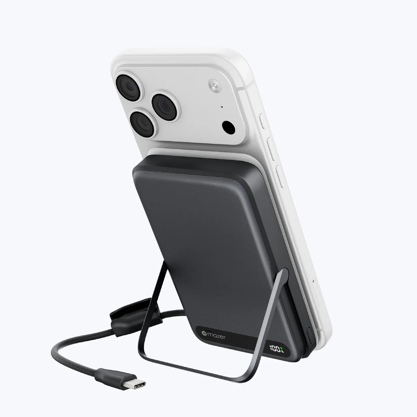 Mazer MagLink19 10,000mAh Magnetic Wireless (Built-in USB-C Cable)