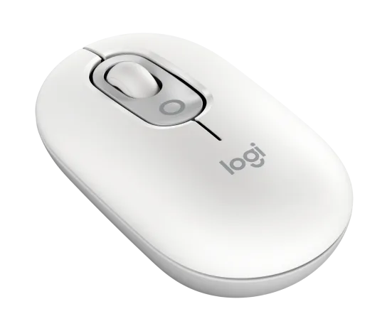 Logitech POP Mouse With Emoji Button Off White