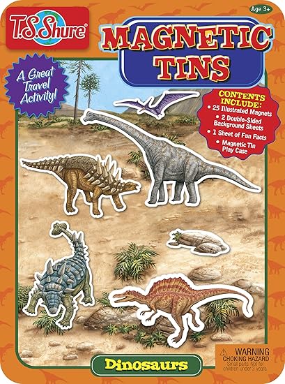 BENDON MAGNETIC TIN PLAYSET DINOSAURS
