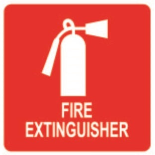 COSMO FIRE EXTINGUISHER SIGN SA13-669R (100mm X 100mm)
