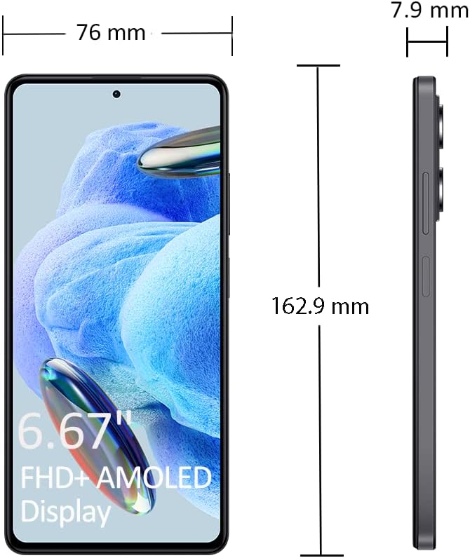 Xiaomi Redmi Note 12 Pro 5G (8GB RAM/256GB Storage) (Midnight Black)