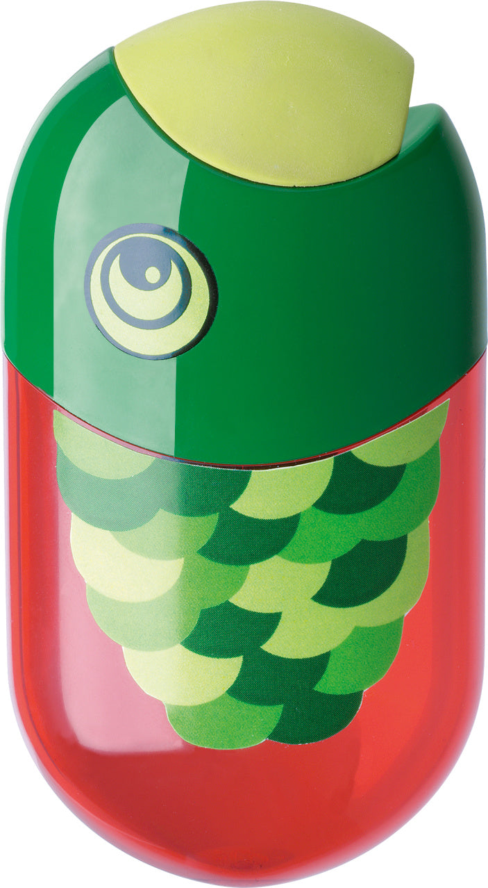 Faber-Castell 2 Hole Dual Sharpener & Eraser, Fish-183525