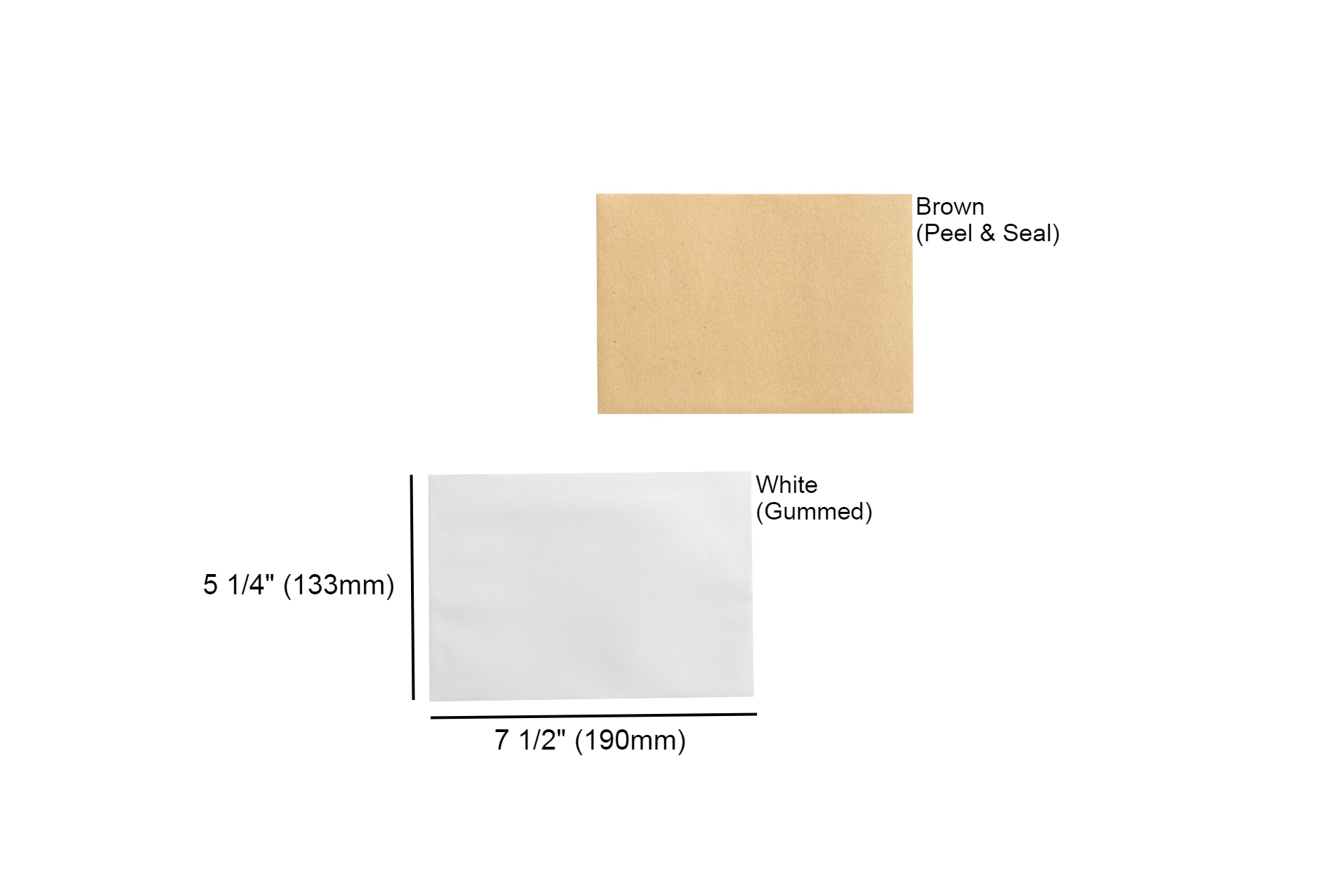 Waysin Manila Envelope Peel & Seal 194mm X 136mm - 10pcs