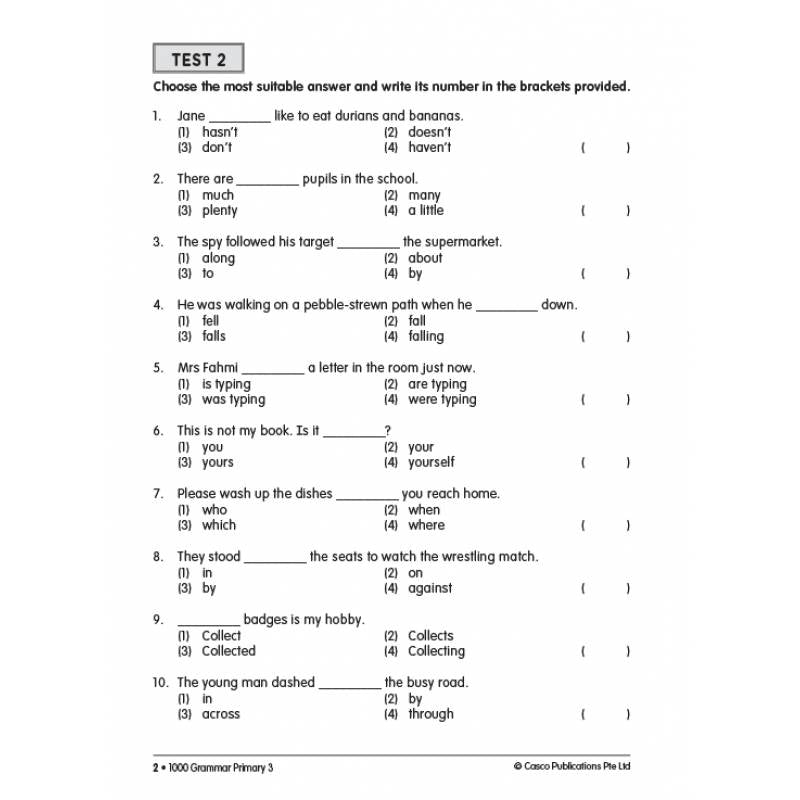Primary 3 1000 Grammar - Revised Edition