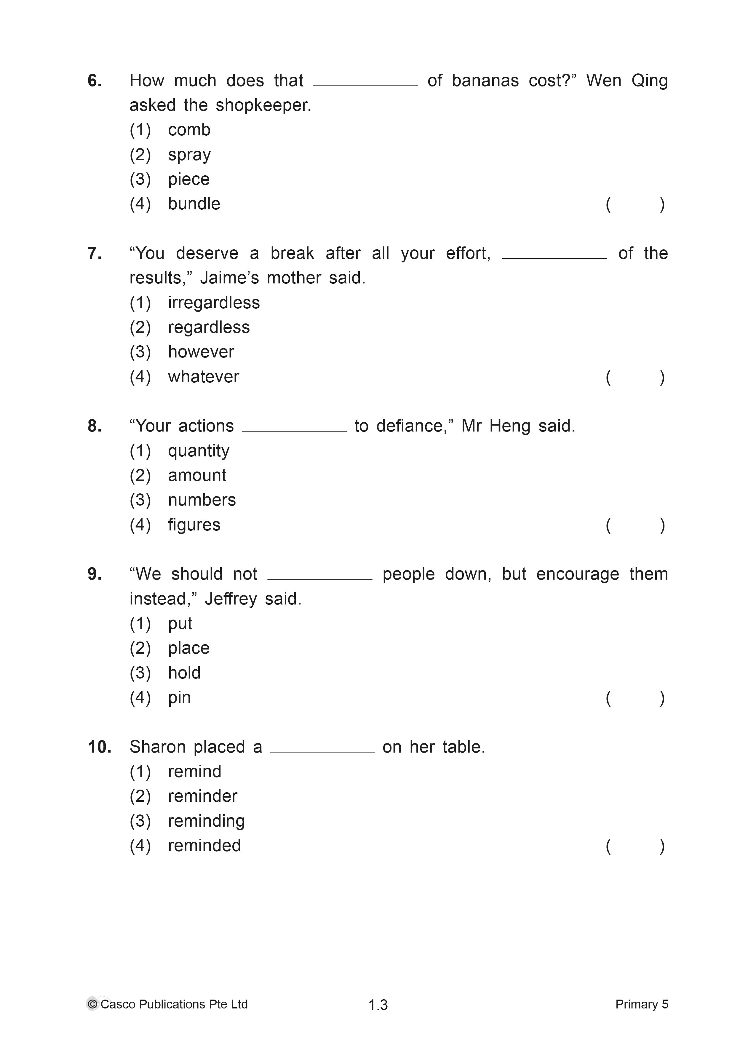 English Examination Papers Primary 5 (Pack) - 2nd Edition