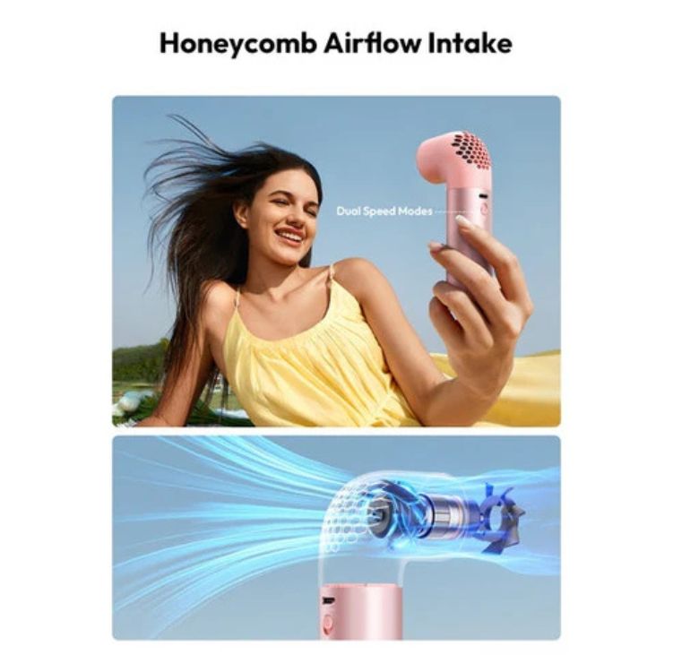 AECOOLY Aero Pro Portable Handheld Fan 3500MAH - Navy Blue