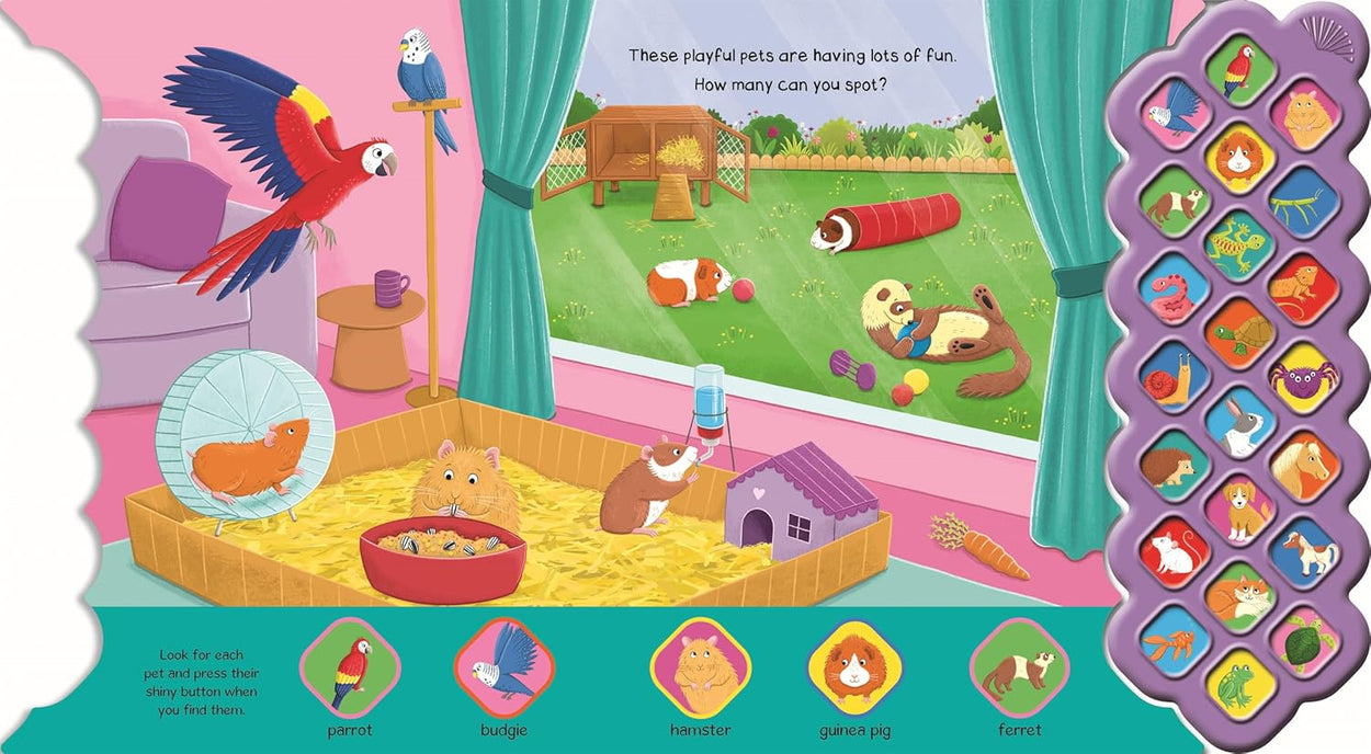 We Love Pets (22-button Sound Book) (Board Book)