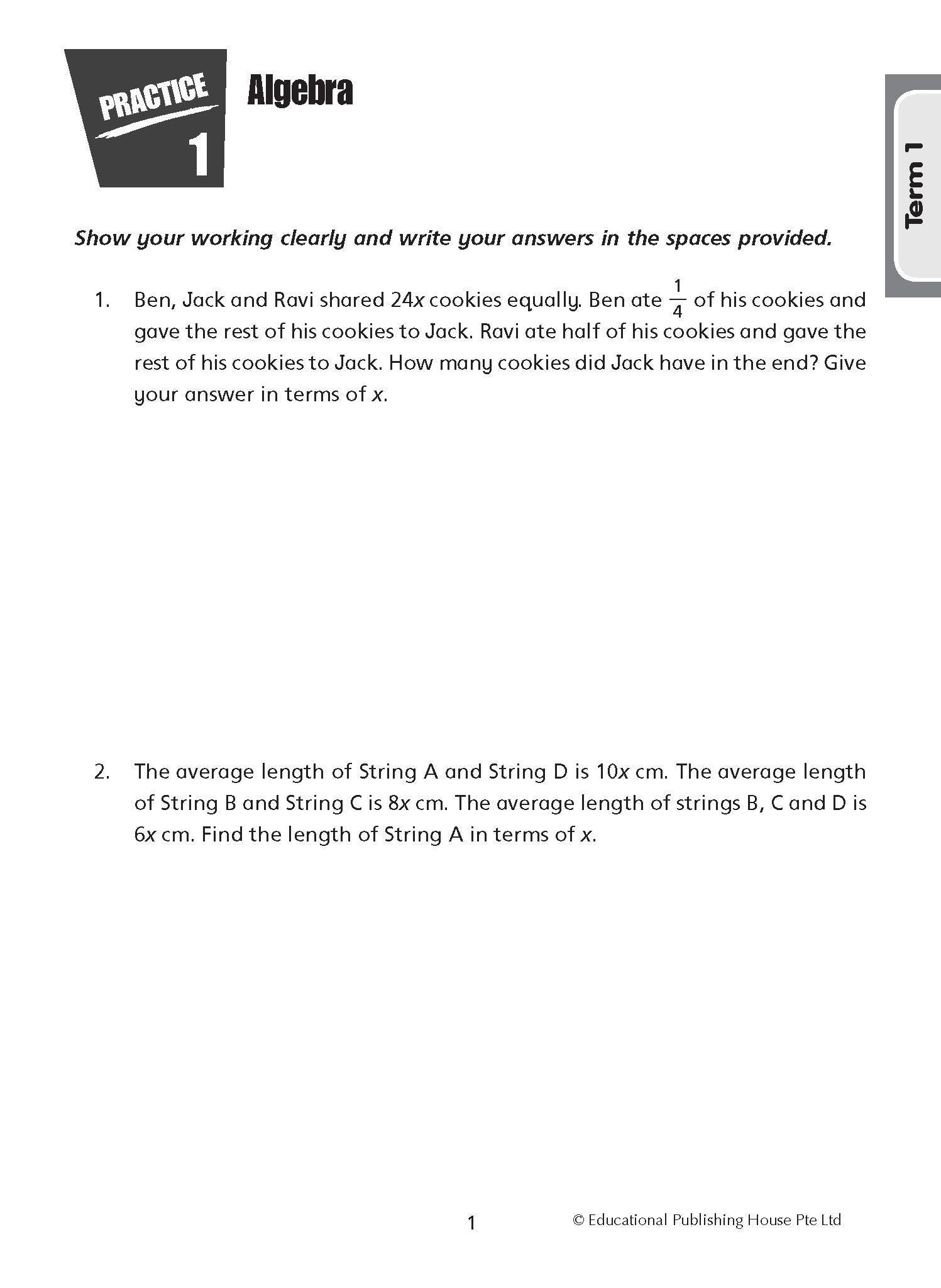 Primary 6 Maths Word Problems Daily Practice