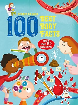 100 Fun facts to sticker: Human body