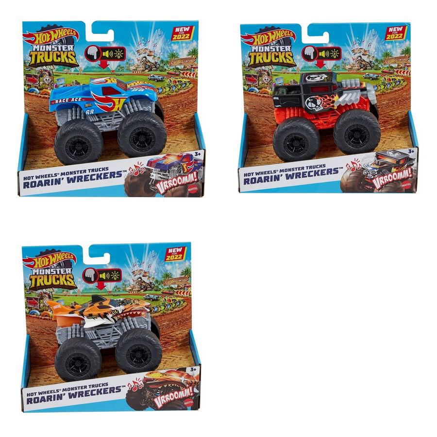MATTEL HOT WHEELS MONSTER TRUCKS ROARIN WRECKERS ASSORTED