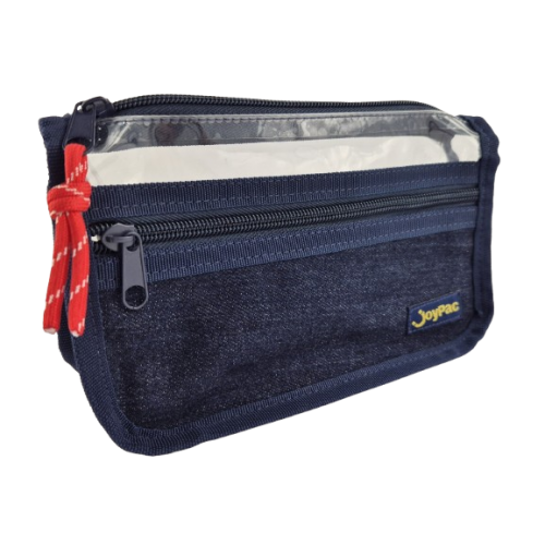 JOYPAC CLEAR DENIM POUCH ASSORTED