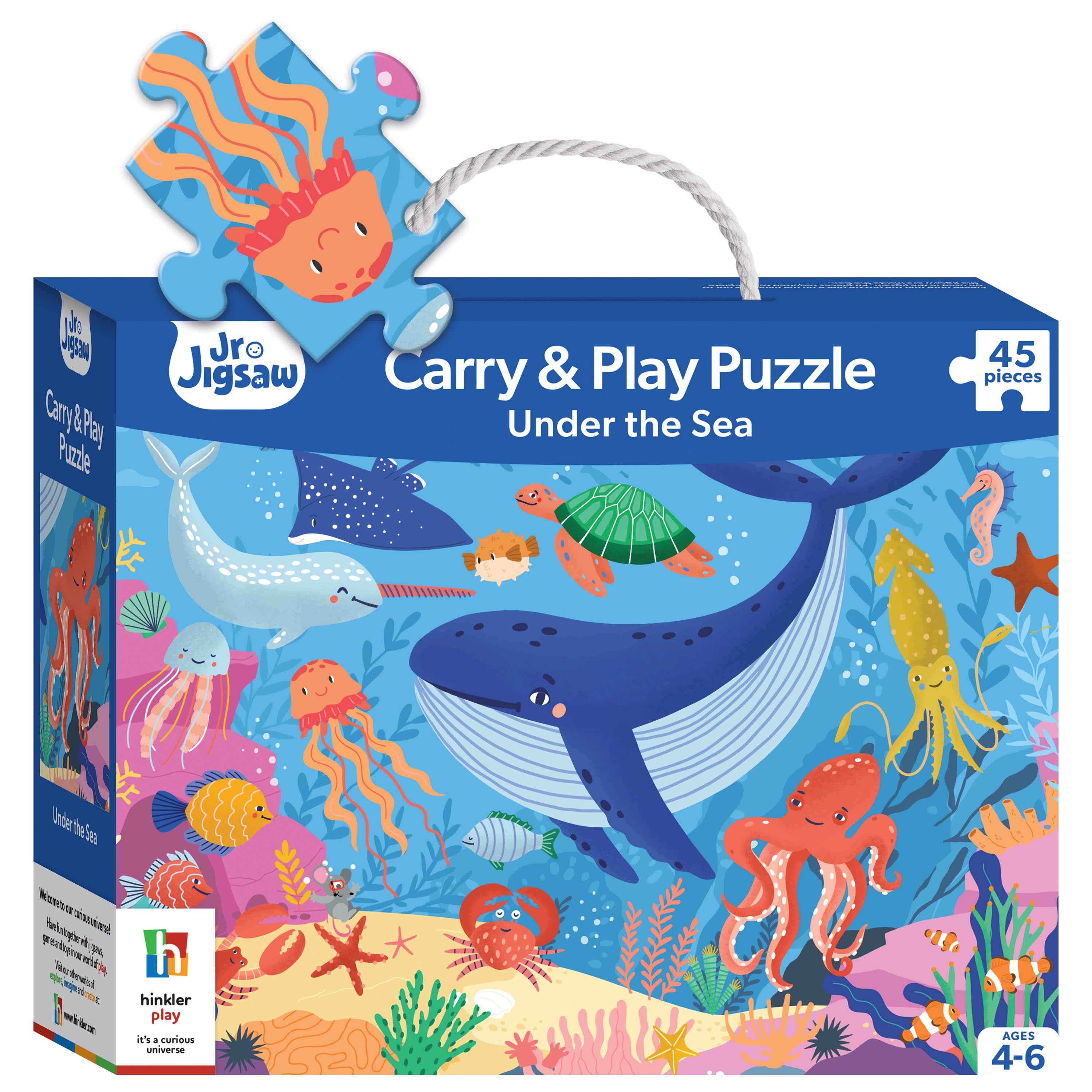 JR JIGSAW CARRY N PLAY PUZZLE UNDER THE SEA