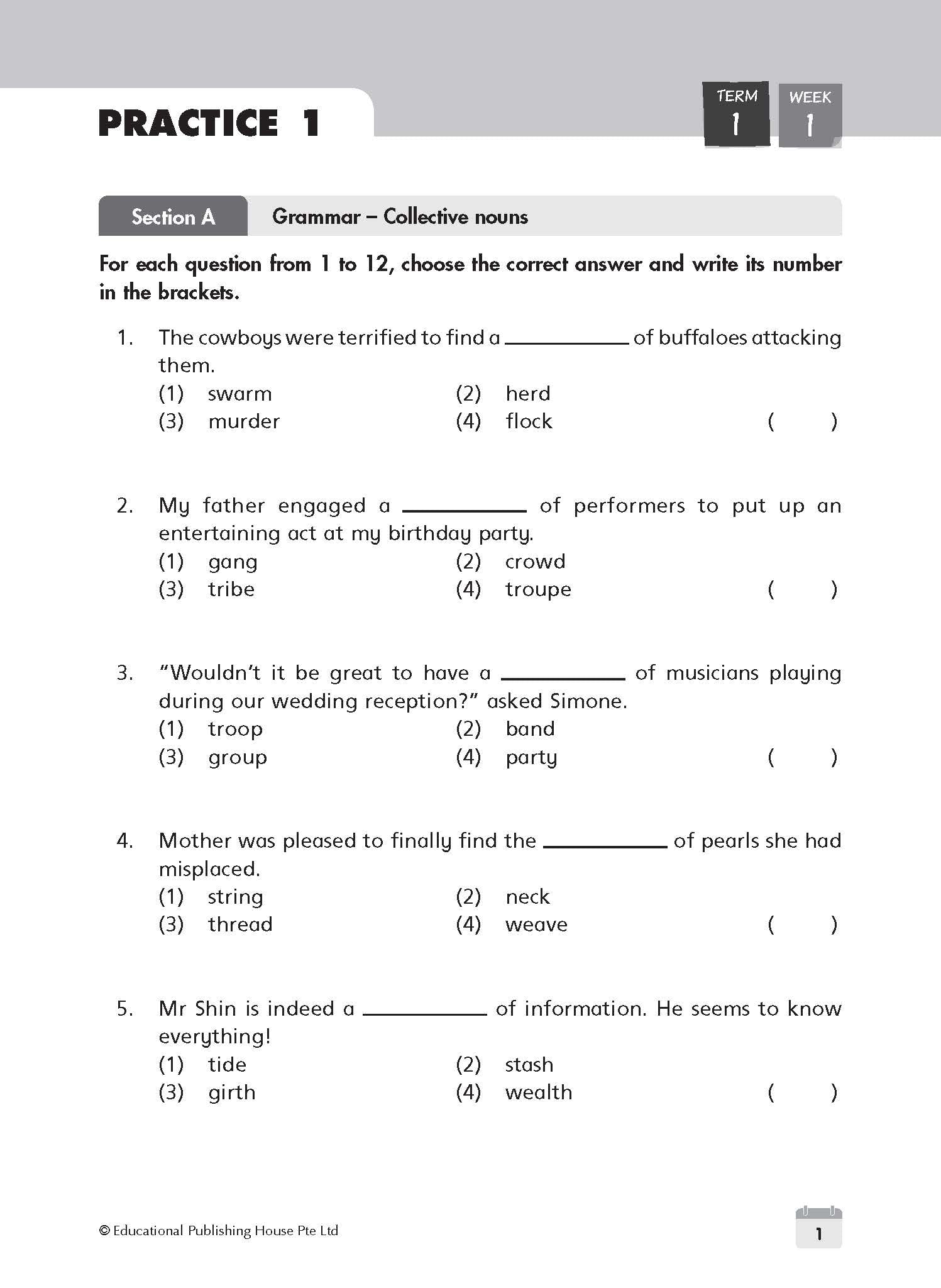 Primary 5 English Weekly Revision (4th Edition)
