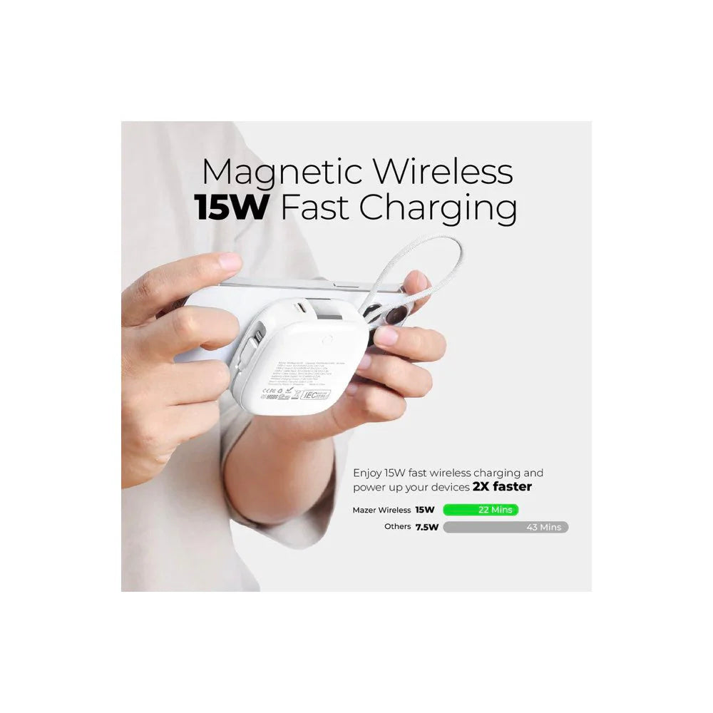 Mazer MagLink18i 10000mAh Magnetic Wireless Power Bank (Black)