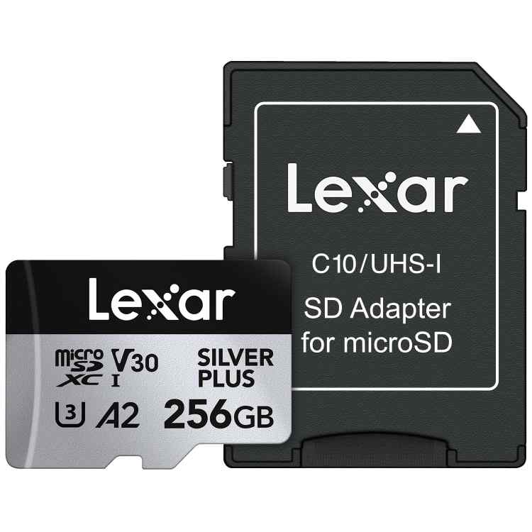 Lexar 256GB Silver Plus C10 R205/W150 Memory Card