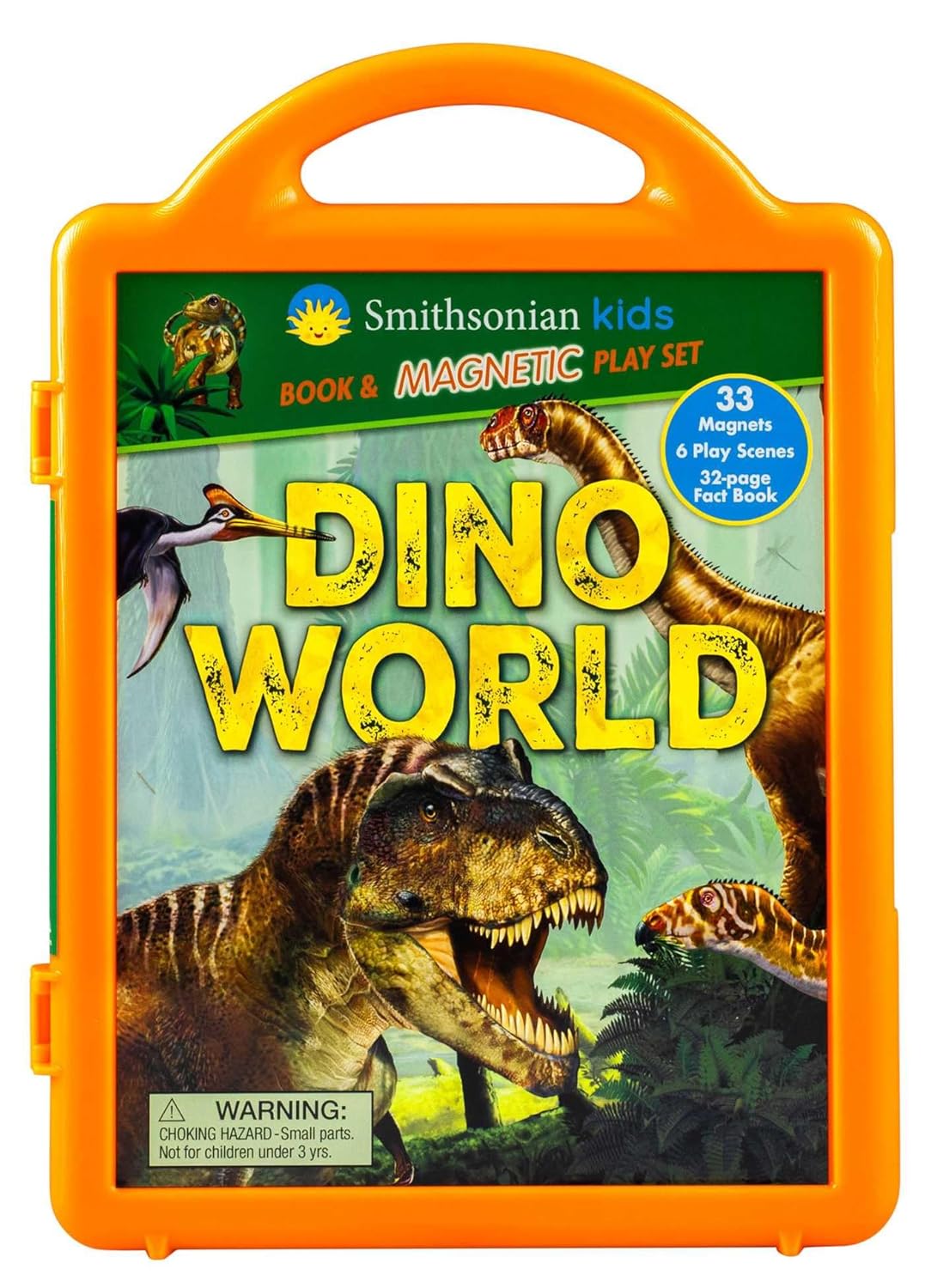 Smithsonian Kids: DinoWorld Book and Magnetic Play Set (Paperback)