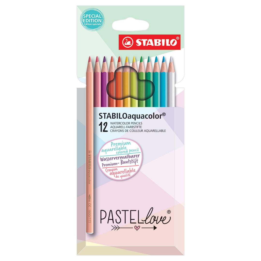 STABILOaquacolor Pastellove 12-col