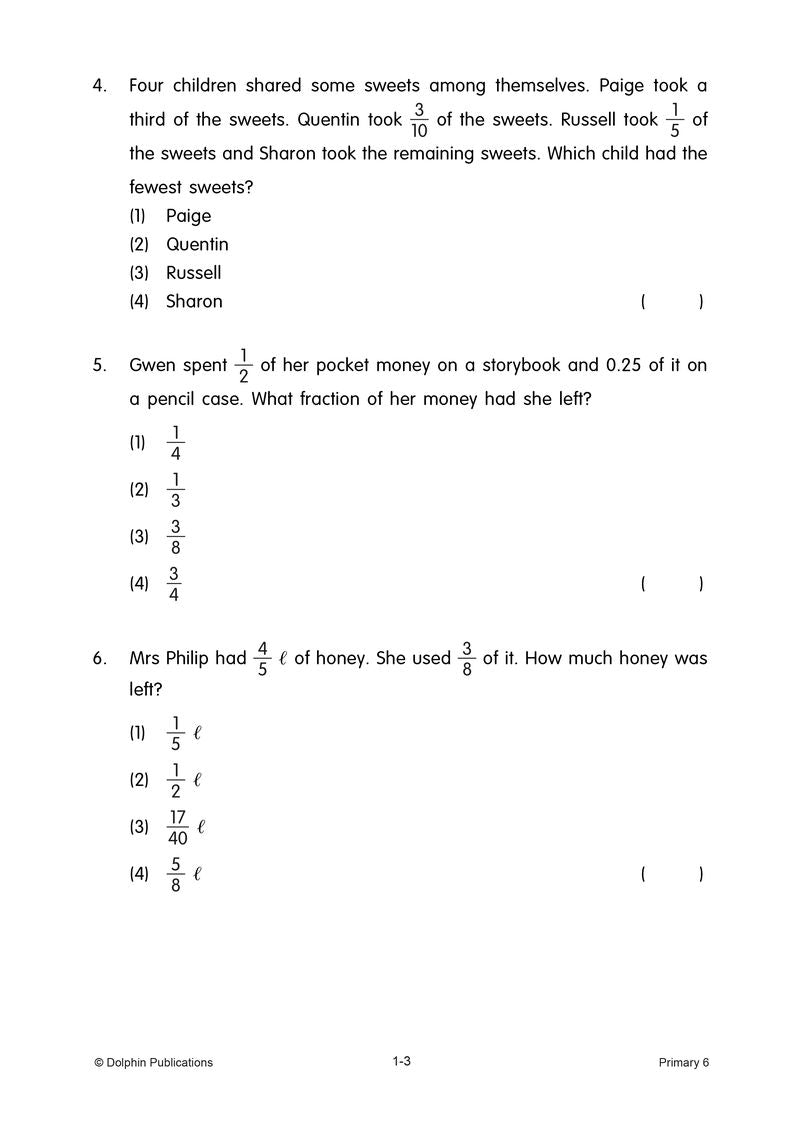 Topical Maths Worksheets Primary 6 (Pack) - 2nd Edition