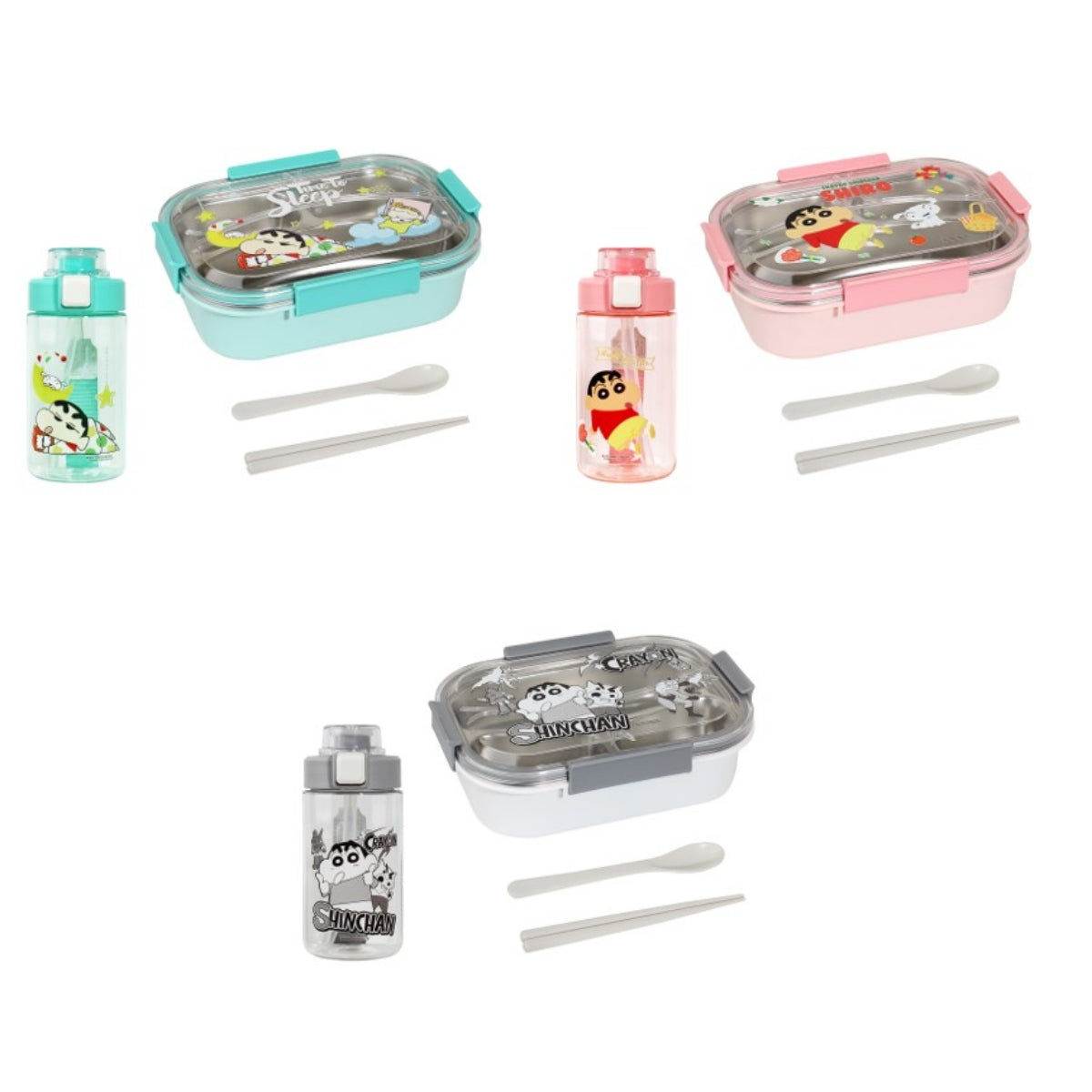 Crayon Shinchan Lunch Box & Water Bottle Set