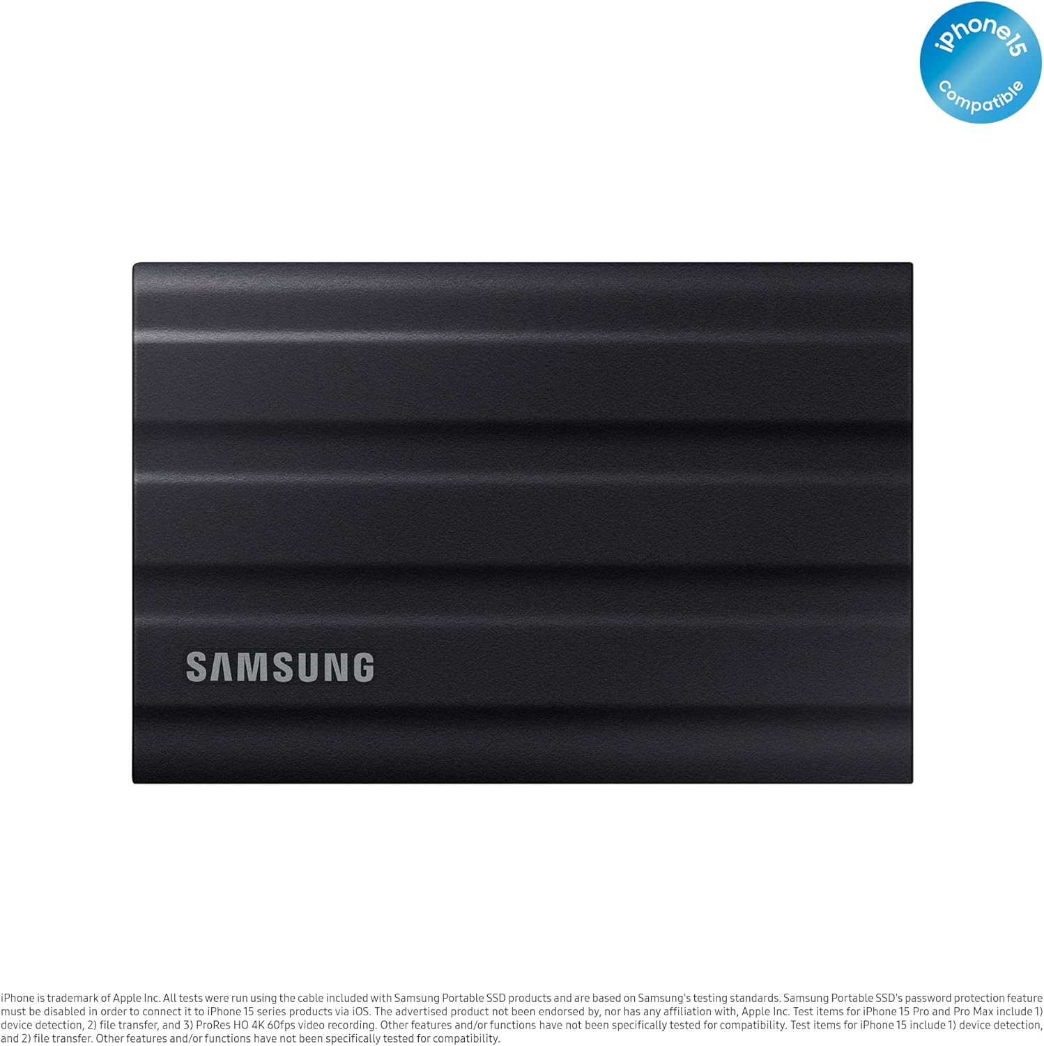 Samsung-3p Mu-pe1t0s/ww T7 Shield Portable Ssd, 1tb, Black