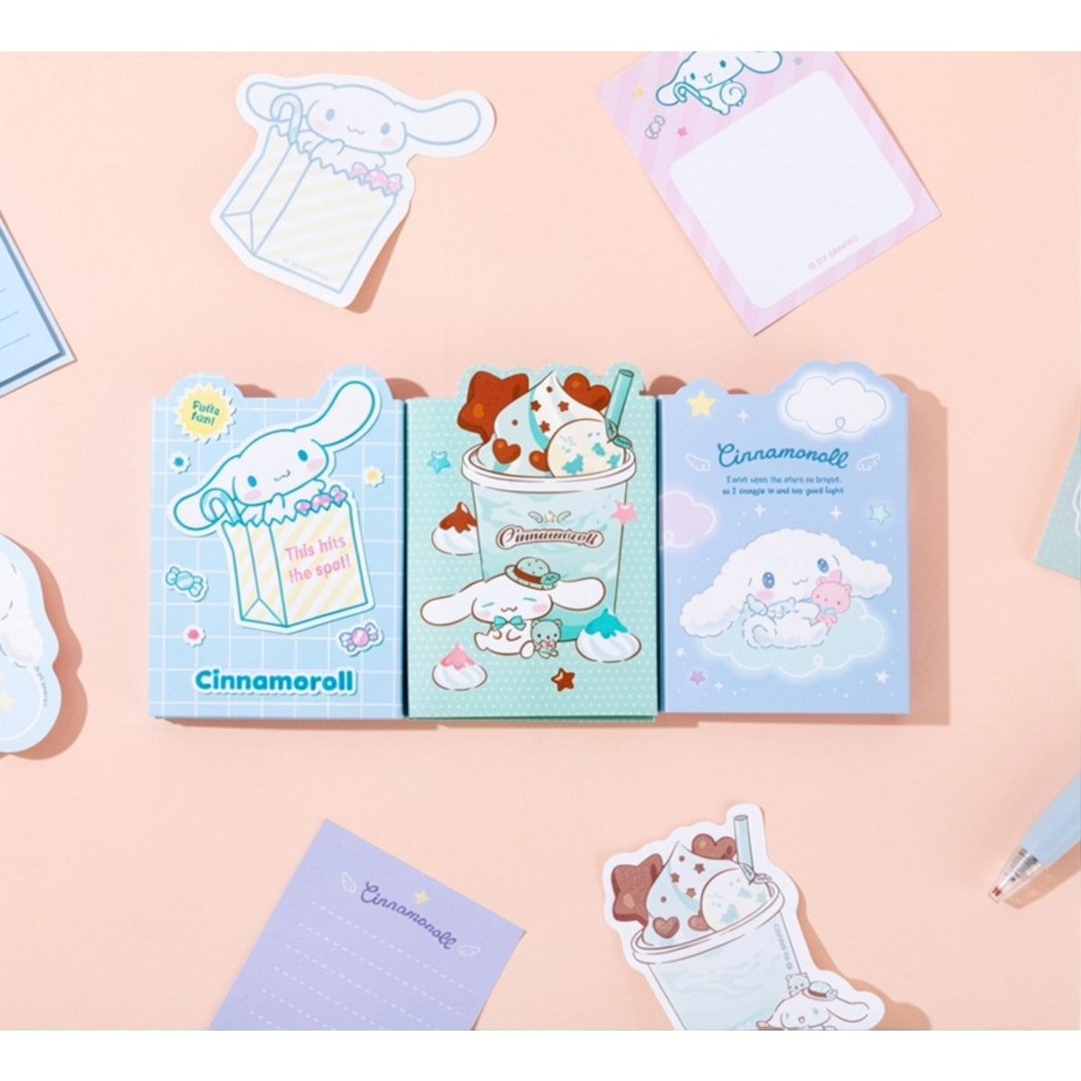 Sanrio Cinnamoroll 3-Fold Sticky Memo