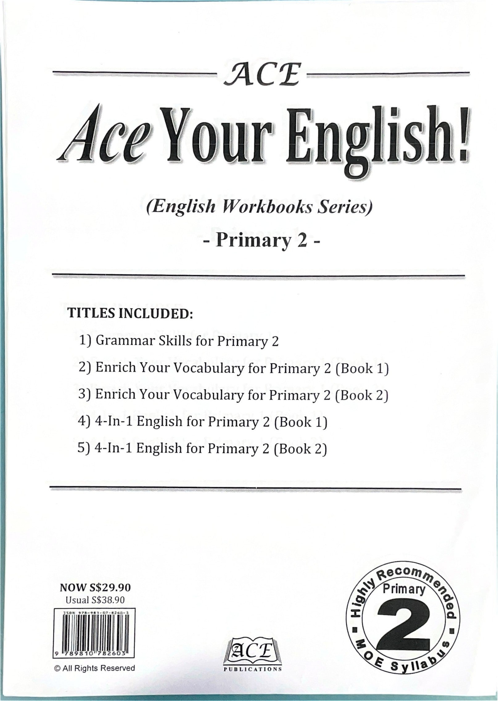 Ace Your English! (English Workbooks Series) – Primary 2