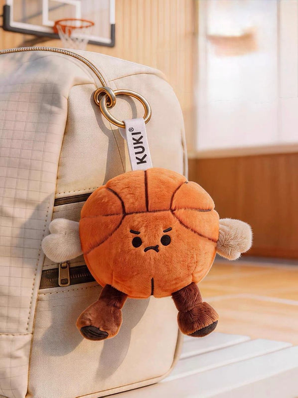 Plush Gel Pen Charm 0.5Mm Black - Basketball
