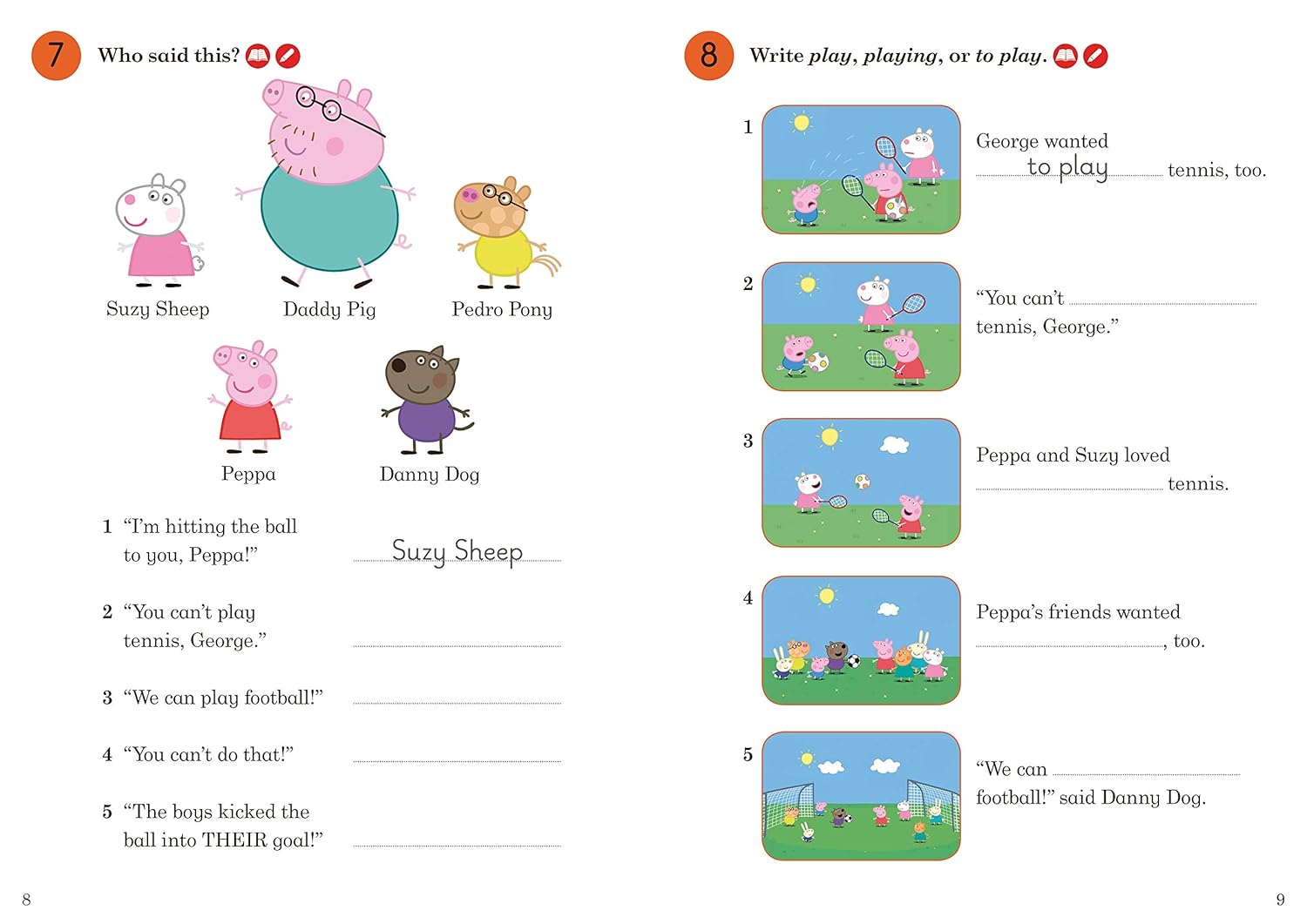 Peppa Pig: Playing Football Activity Book- Ladybird Readers Level 2 (Paperback)