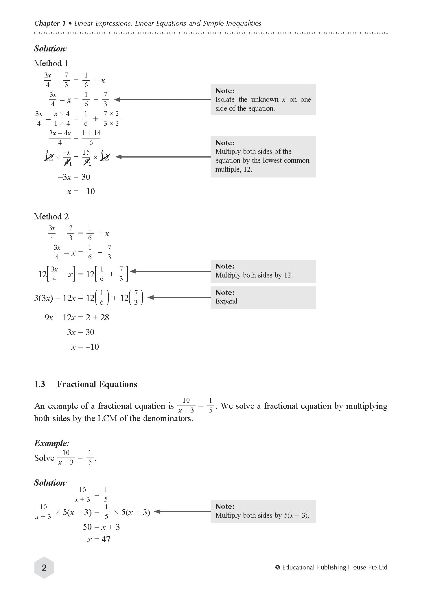 Secondary 2/G2 Mathematics Topical Tests