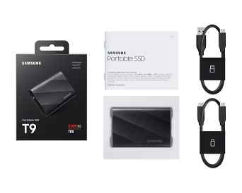 Samsung Portable SSD T9 USB 3.2 Gen 2x2 1TB - MU-PG1T0B/WW
