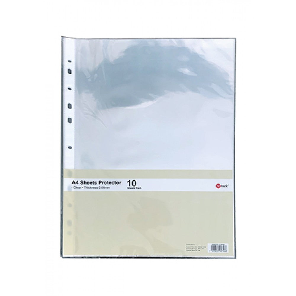 POP BAZIC Sheet Protector A4 Clear 0.08mm - 10 Sheets