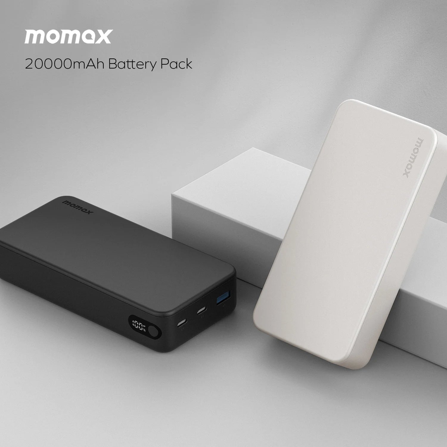 Momax IP156D 1-Power Vital 20,000mAh Battery Pack PD 22.5W - White