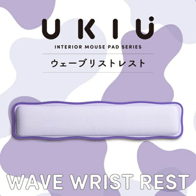 ELECOM Wrist Rest Wave × Bicolor UKIU Mouse Pad Purple