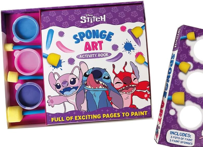 Disney Stitch: Sponge Art Book & Paint Set
