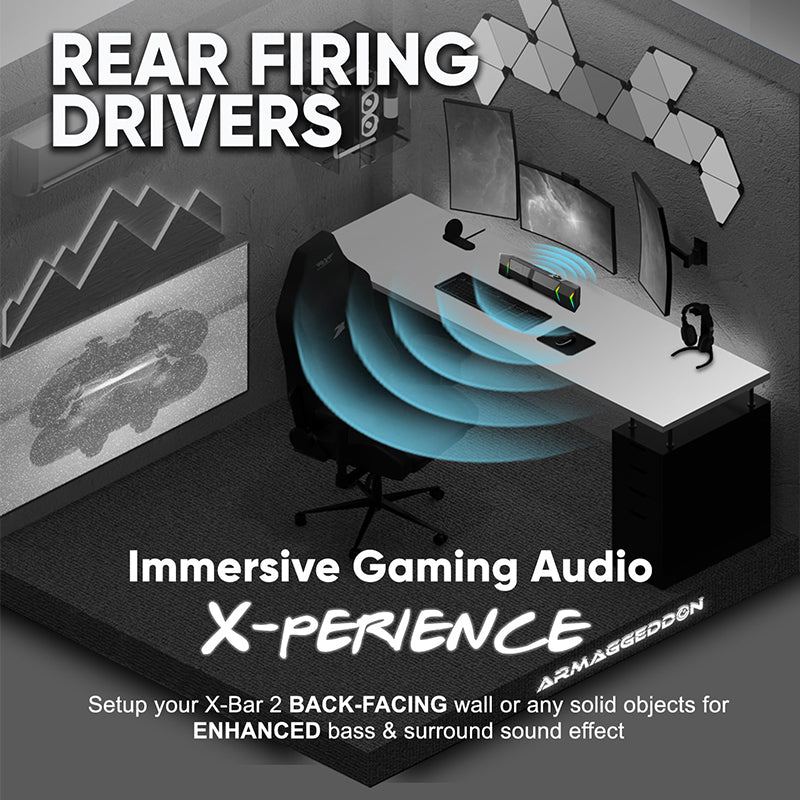 Armaggeddon X-Bar 2 RGB 2.0 Gaming Bluetooth Soundbar