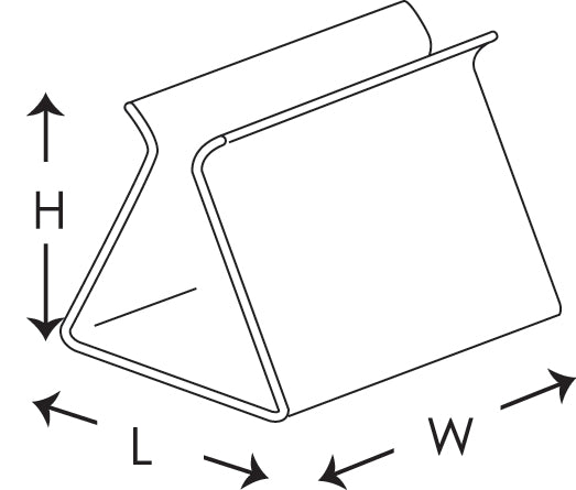 Acrylic Menu Stand 100x64x78mm