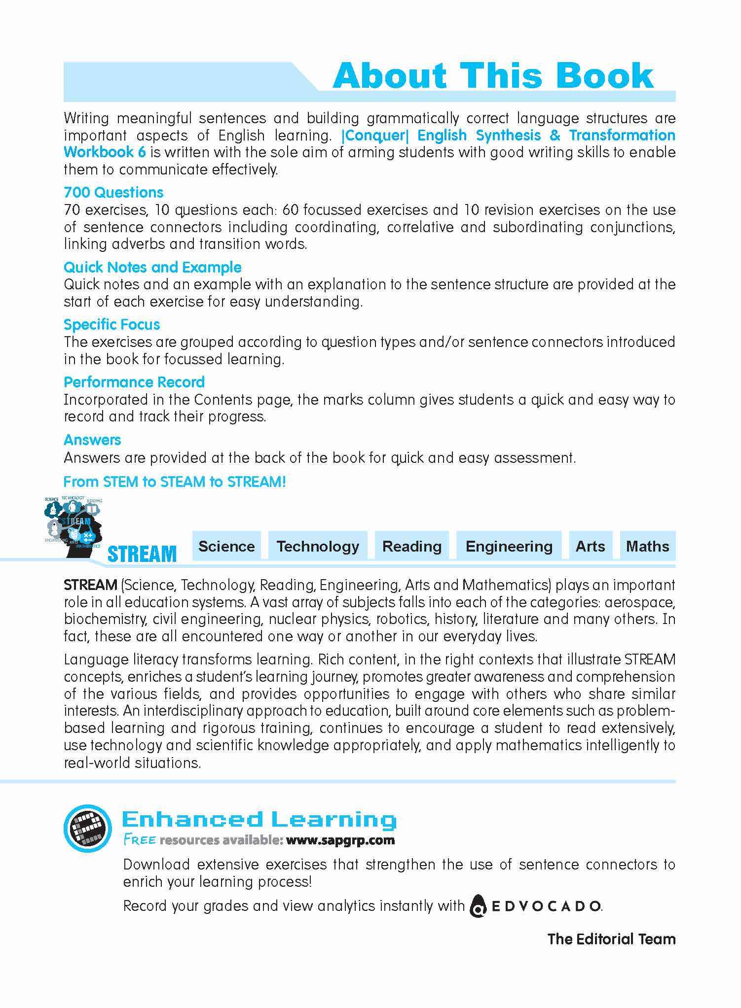 Primary 6 Conquer English Synthesis & Transformation Workbook 6-5th Edition