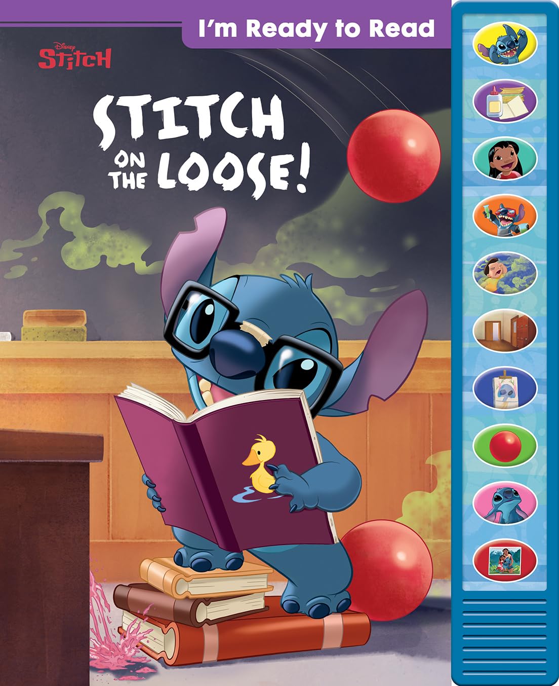 Disney Stitch - I'm Ready to Read Stitch on the Loose! Sound Book - PI Kids (Hardcover – Sound Book)
