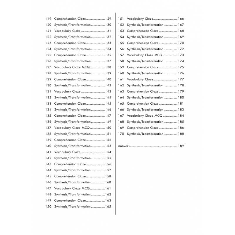 How to Score Synthesis/Transformation Comprehension Cloze Vocabulary Cloze 3