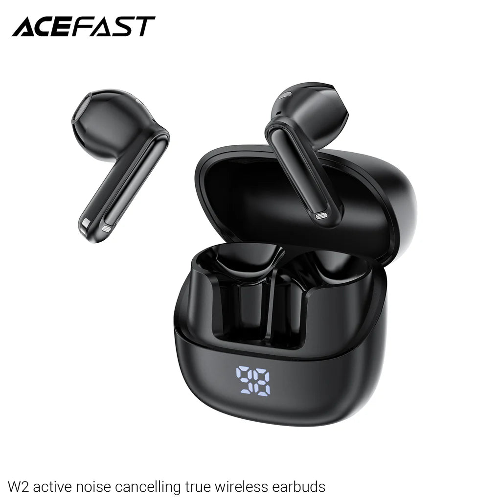 Acefast W2 Active Noise Cancelling True Wireless Eearbuds - Black