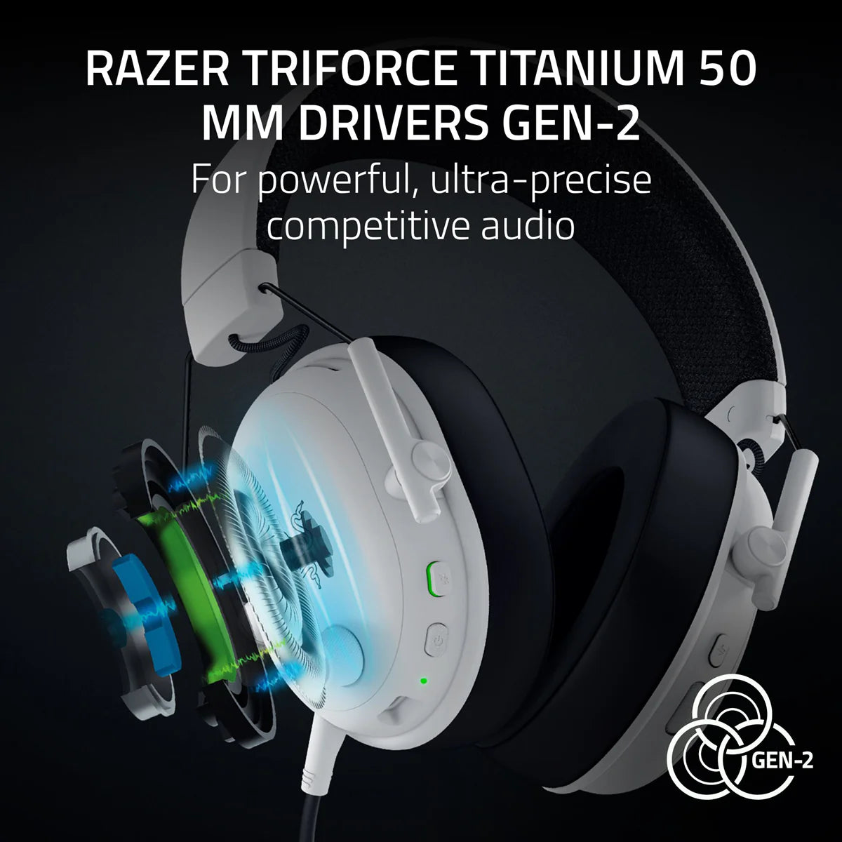 Razer BlackShark V3 Wireless Headset (White)
