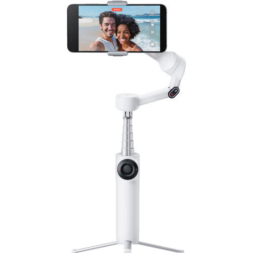 Insta360 Flow 2 Smartphone Gimbal Stabilizer AI Tracker Bundle (White)