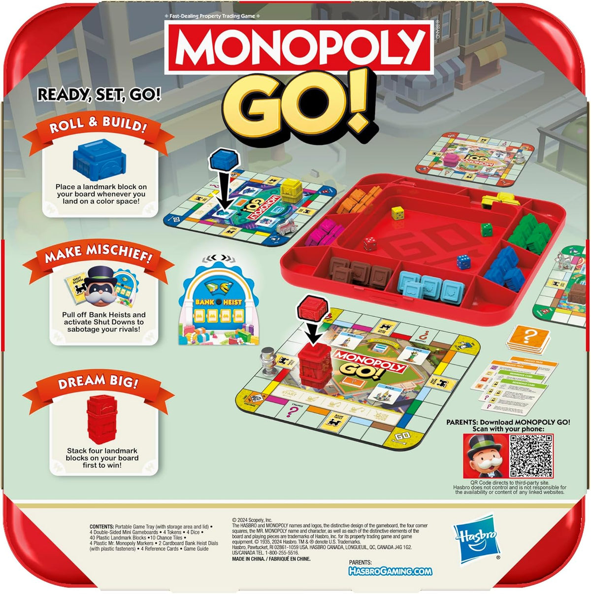 HASBRO MONOPOLY GO BOARD GAME
