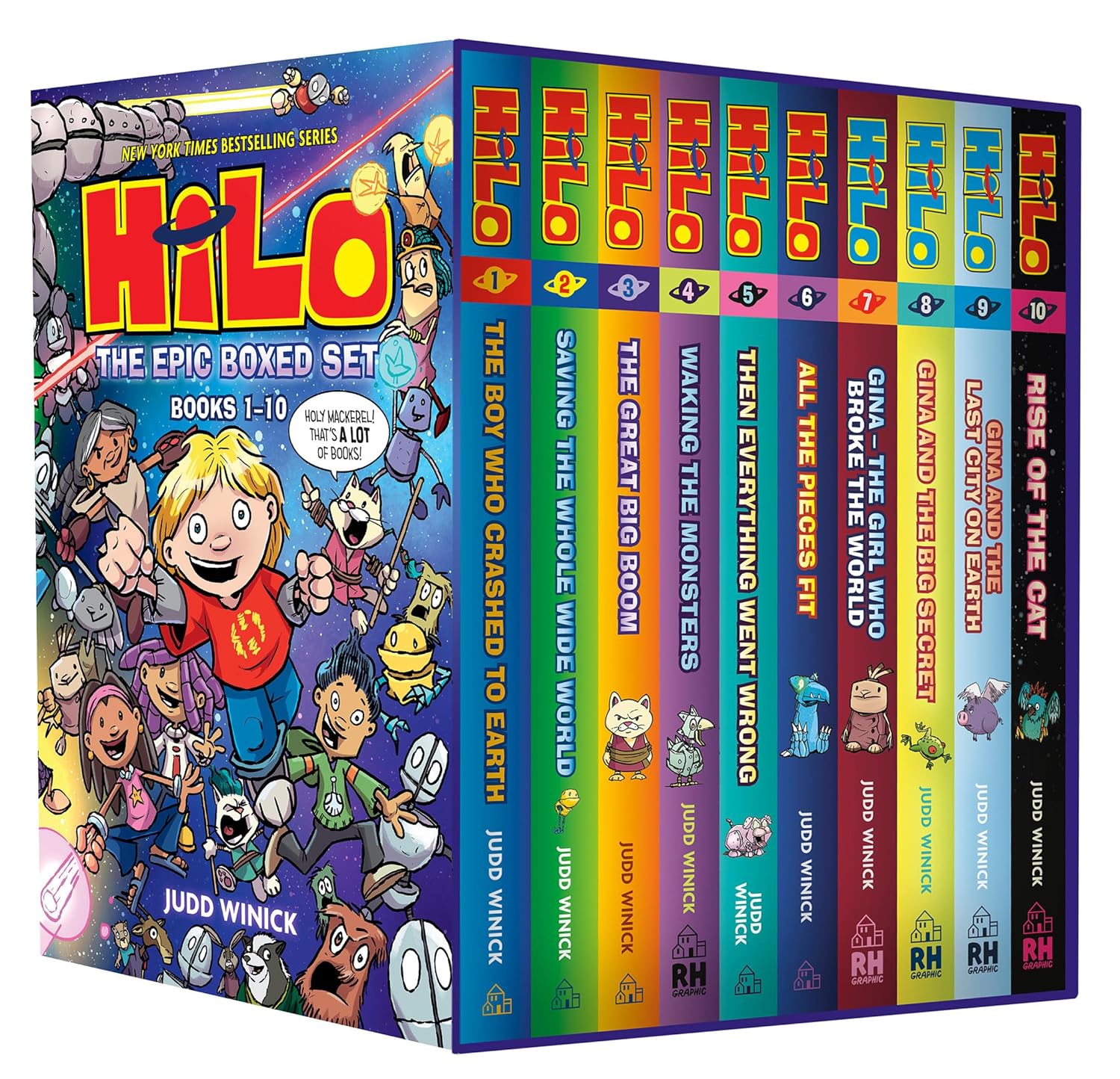 Hilo: The Epic Boxed Set (Books 1-10): (A Graphic Novel Boxed Set) Hardcover 
