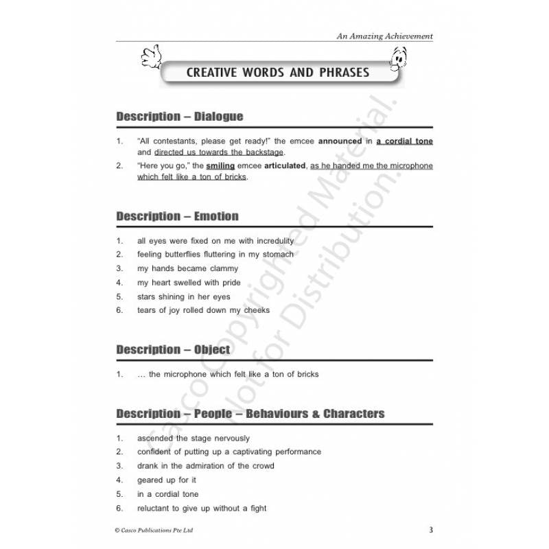 Step by Step English for Creative Writing Champions 3