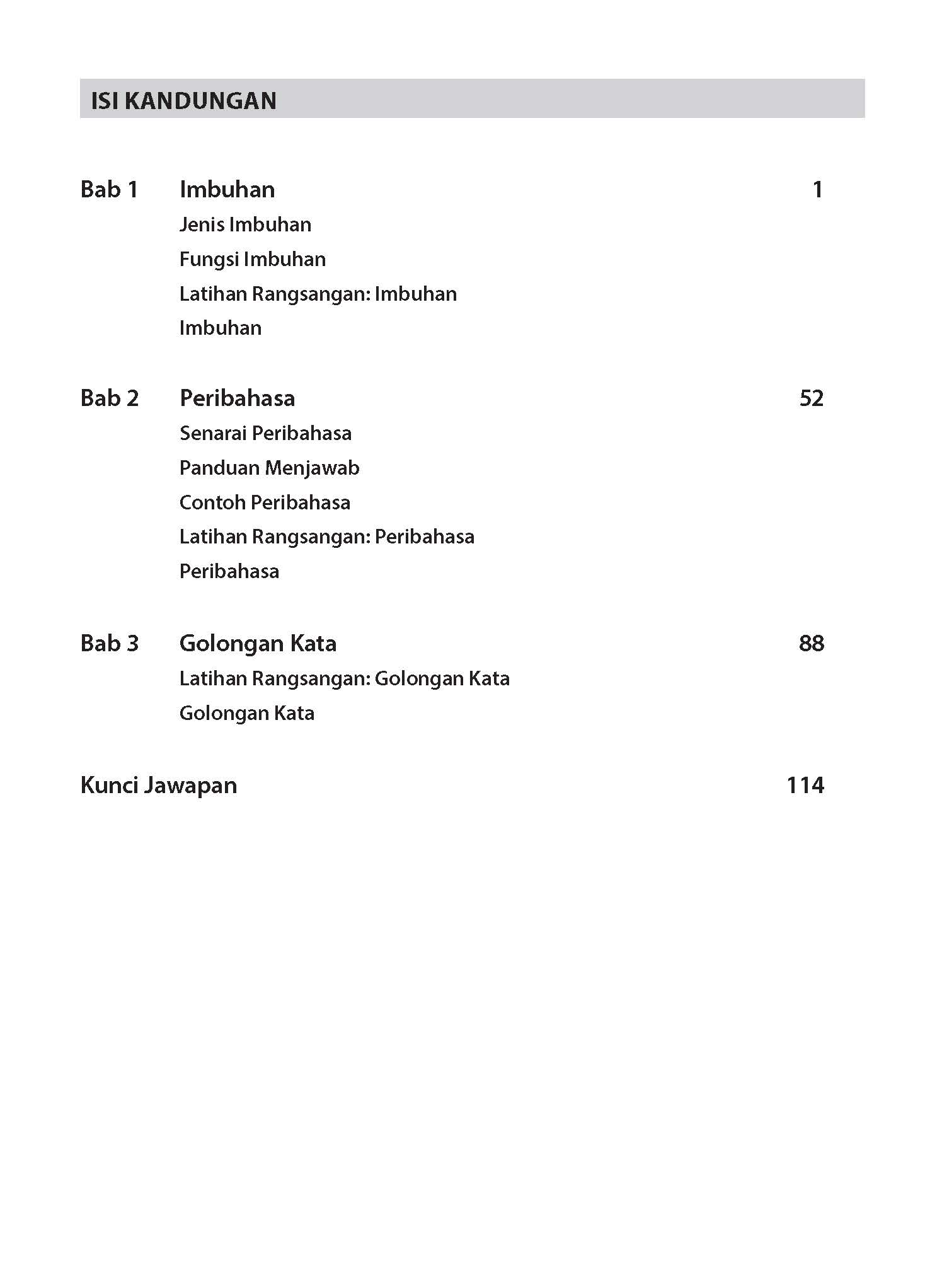 PSLE Bahasa Melayu Latihan Intensif Imbuhan, Peribahasa & Golongan Kata Buku 2 Second Edition