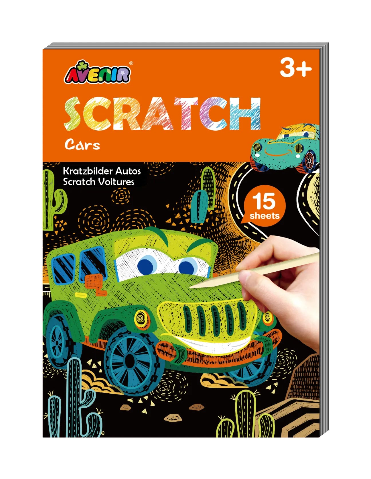 AVENIR MINI SCRATCH BOOK CARS