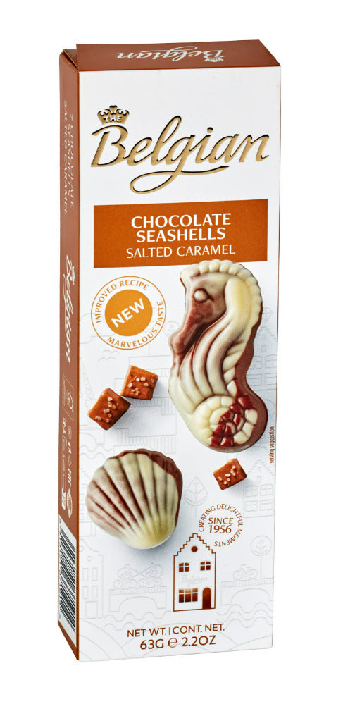 Belgian Choc Seashells Salted Caramel
