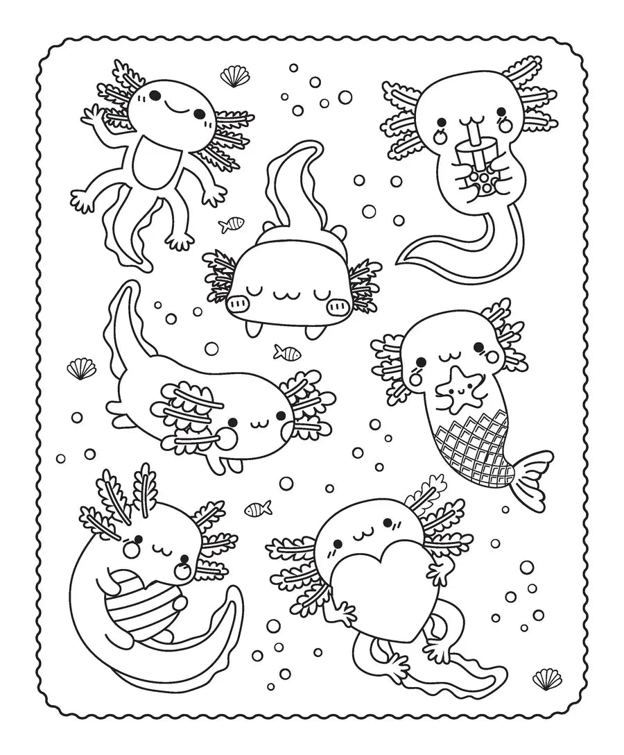 Markerific – Activity Folder: Axolotl Buddies
